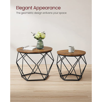 Coffee Table Set of 2 Staggered Heights