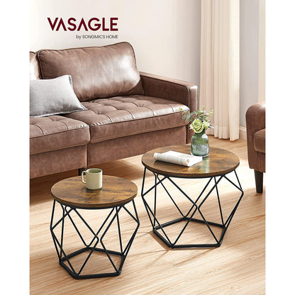 Coffee Table Set of 2 Staggered Heights