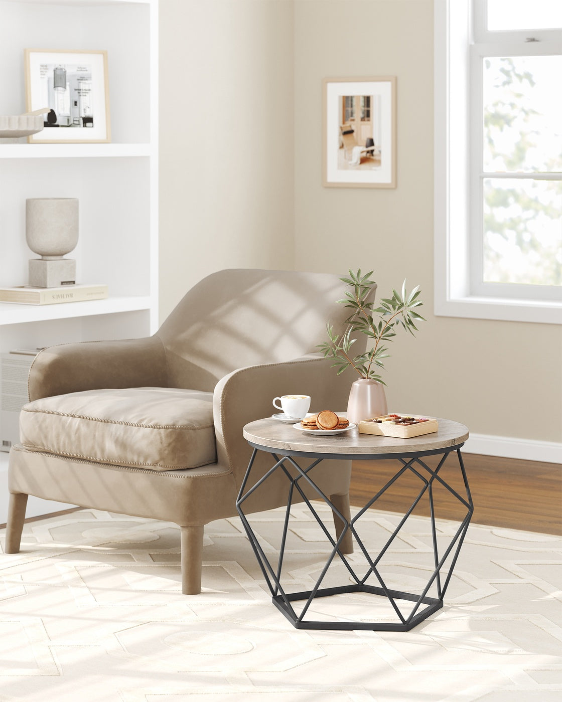 Coffee Tables Set of 2 Side Tables Rustic Brown and Black - image 32