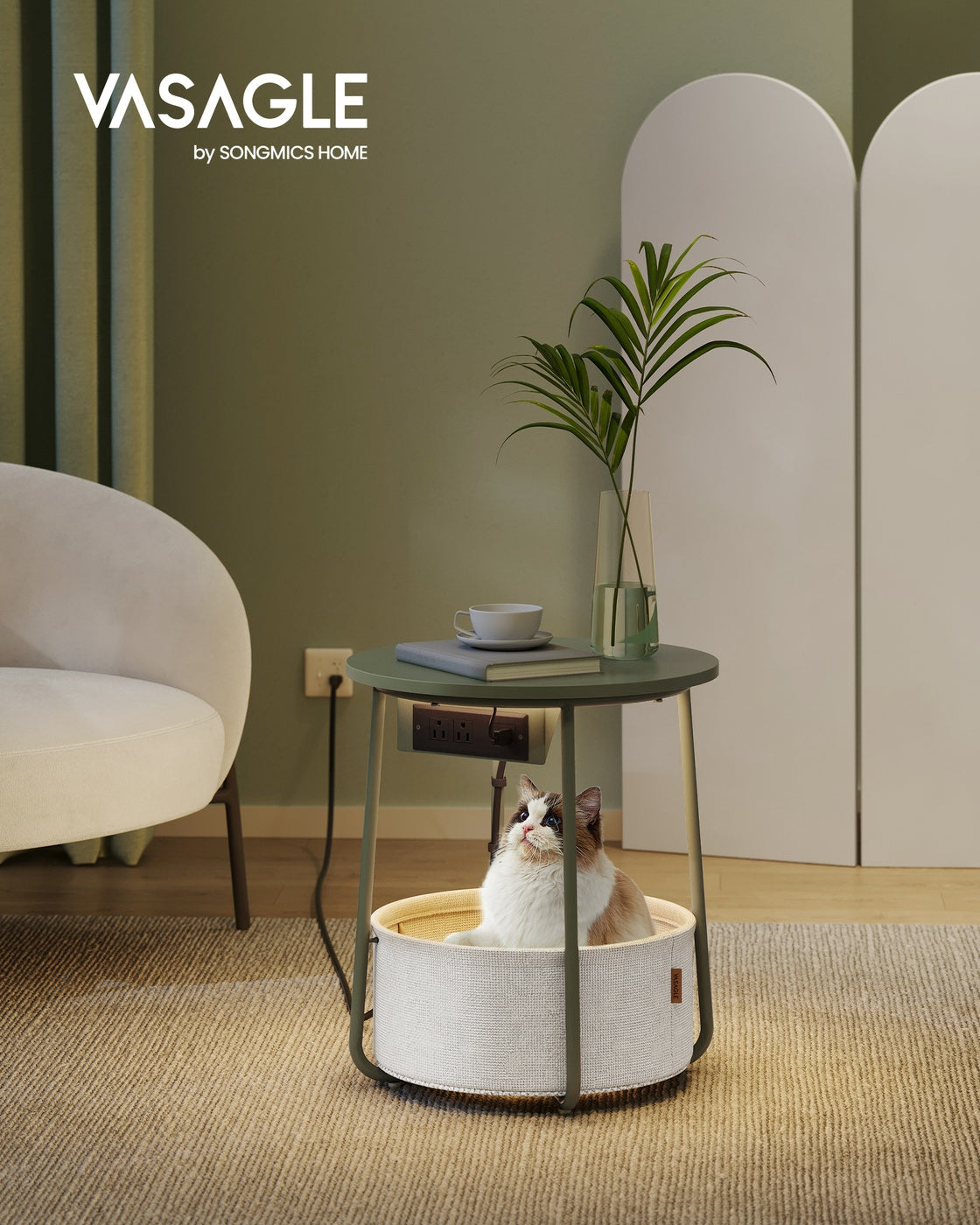 Side Table with Charging Station - image 2