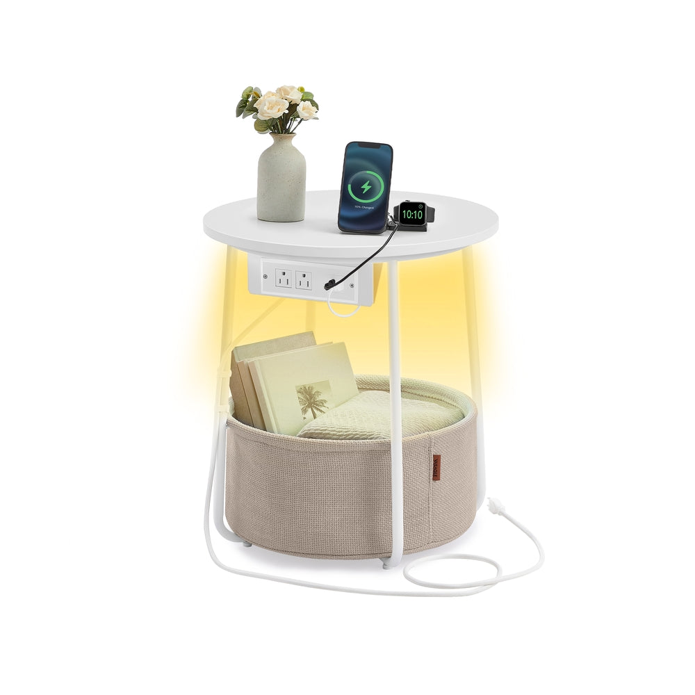 Side Table with Charging Station - image 8
