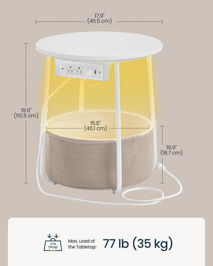 LED Round Side End Table - image 3
