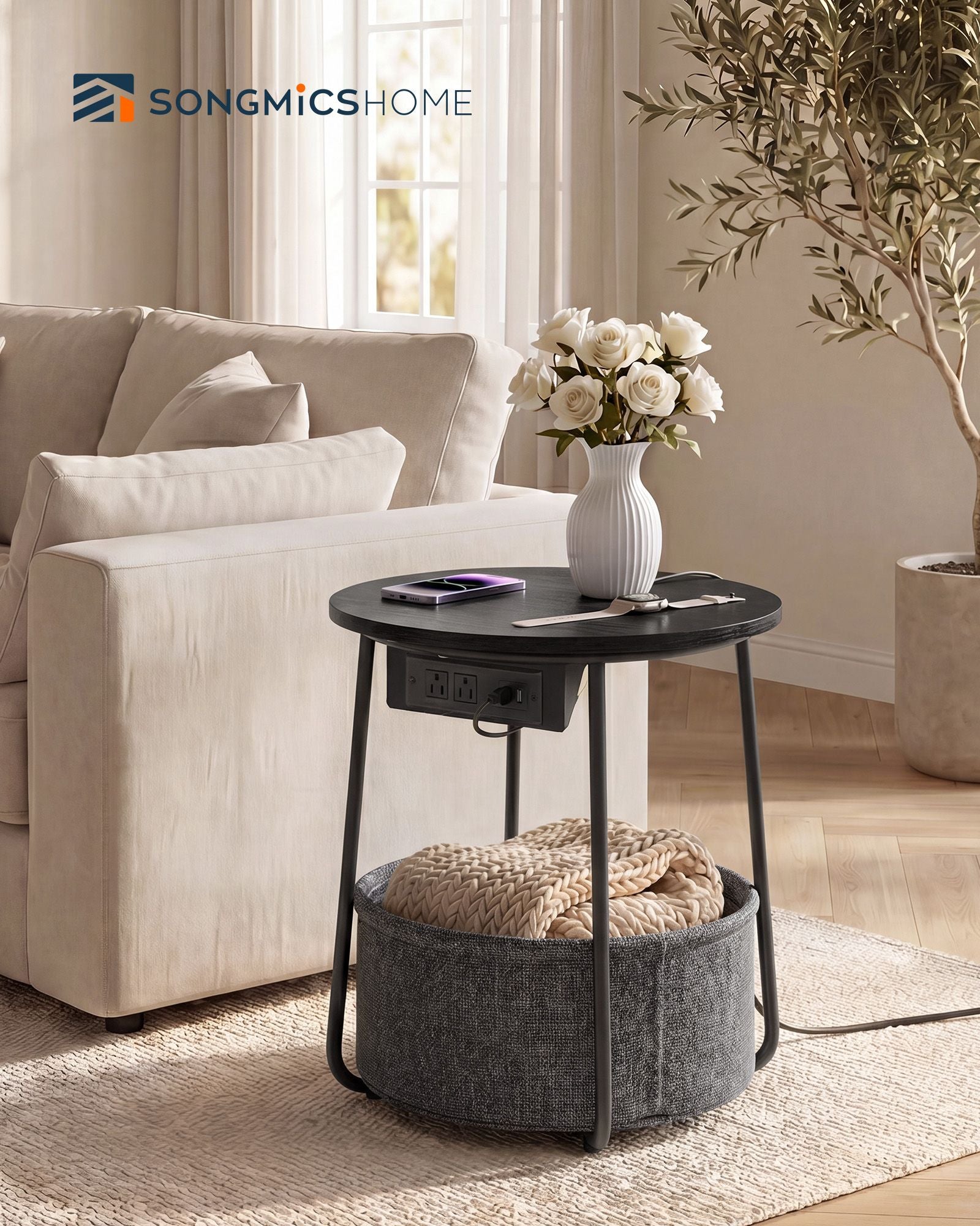 Round Side End Table - image 9
