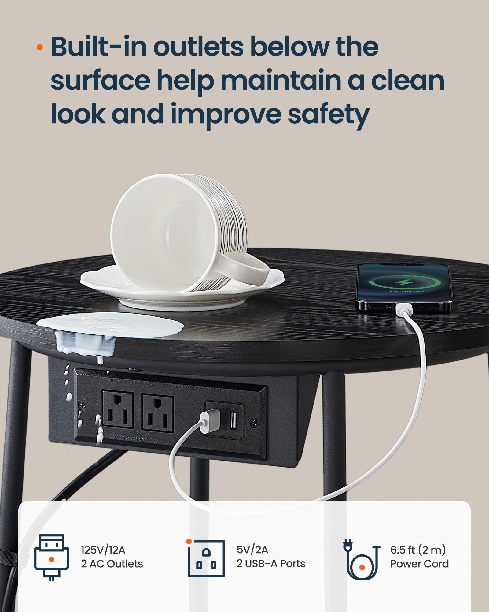 Round Side End Table - image 11