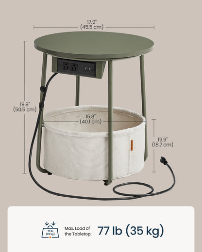 Round Side End Table - image 5