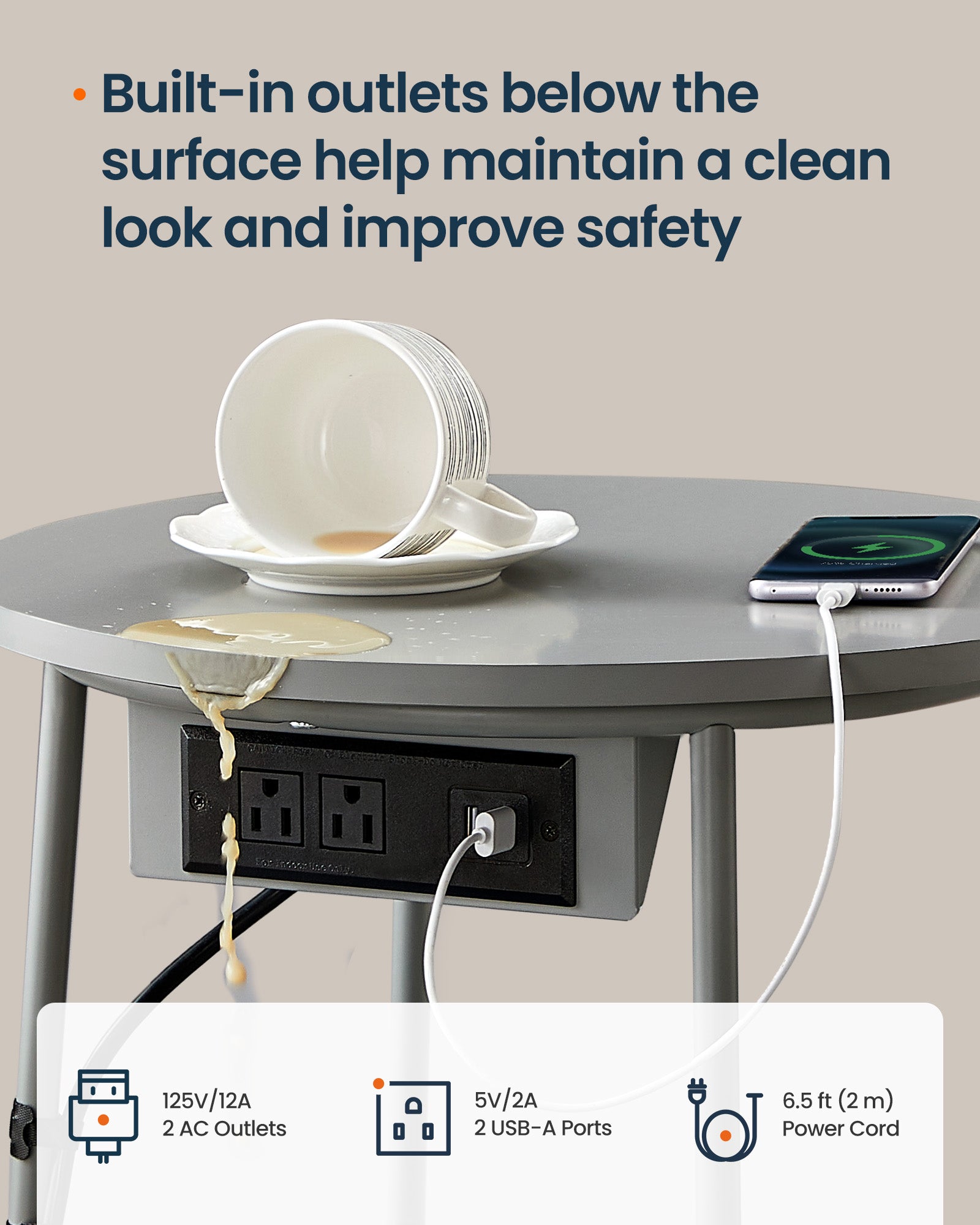 Round Side End Table - image 17