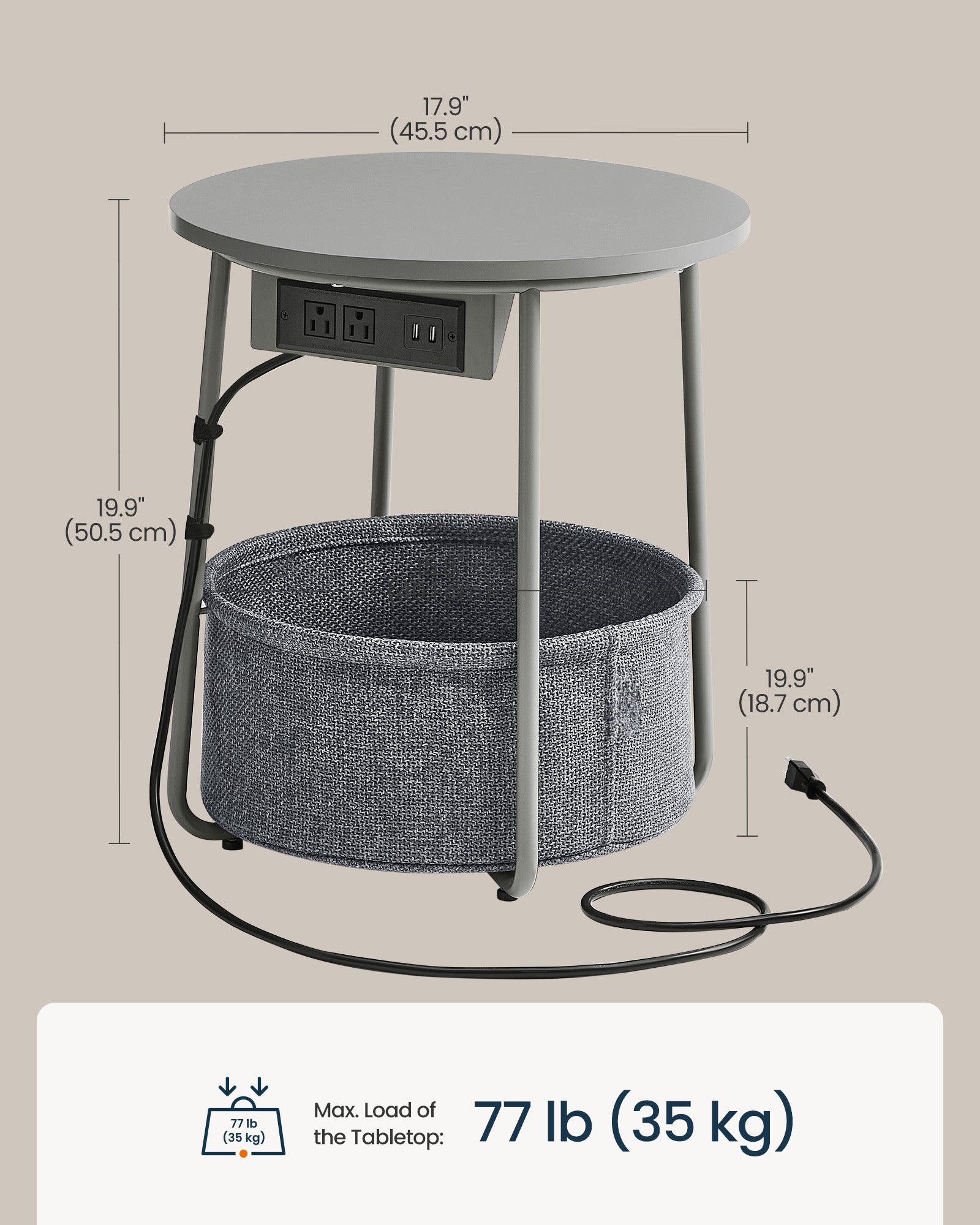 Round Side End Table - image 18