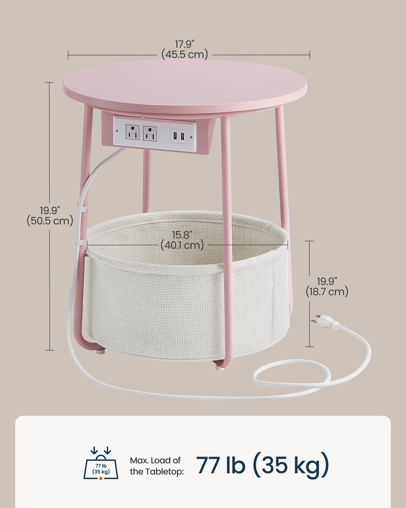 Round Side End Table - image 30