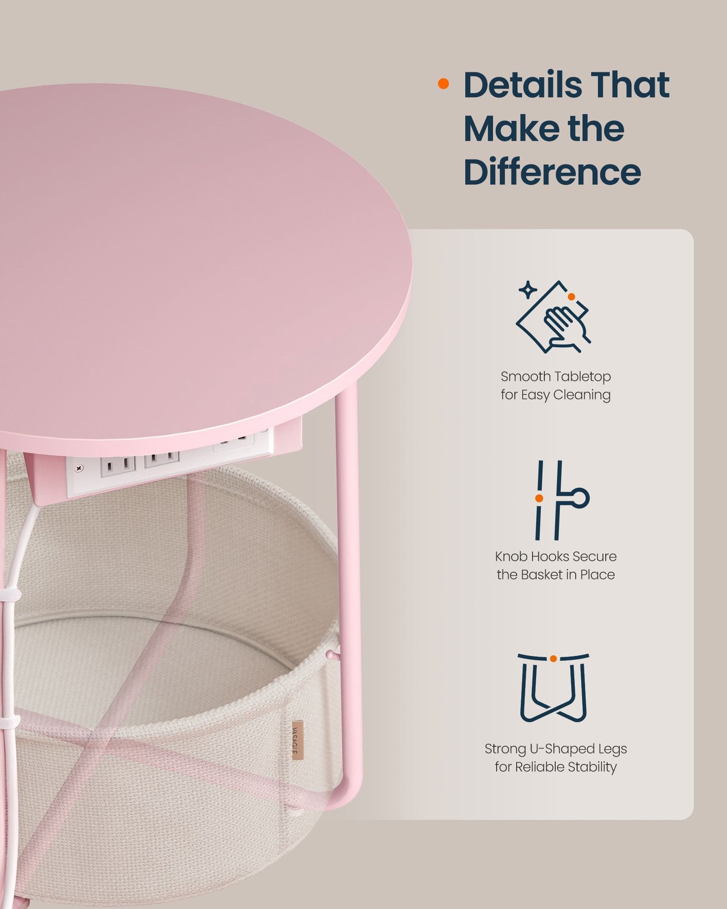 Round Side End Table - image 31