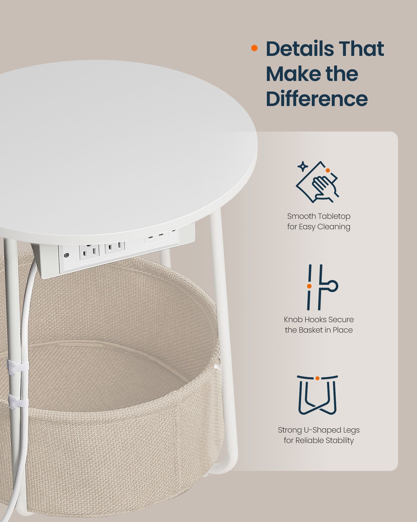 Round Side End Table - image 25