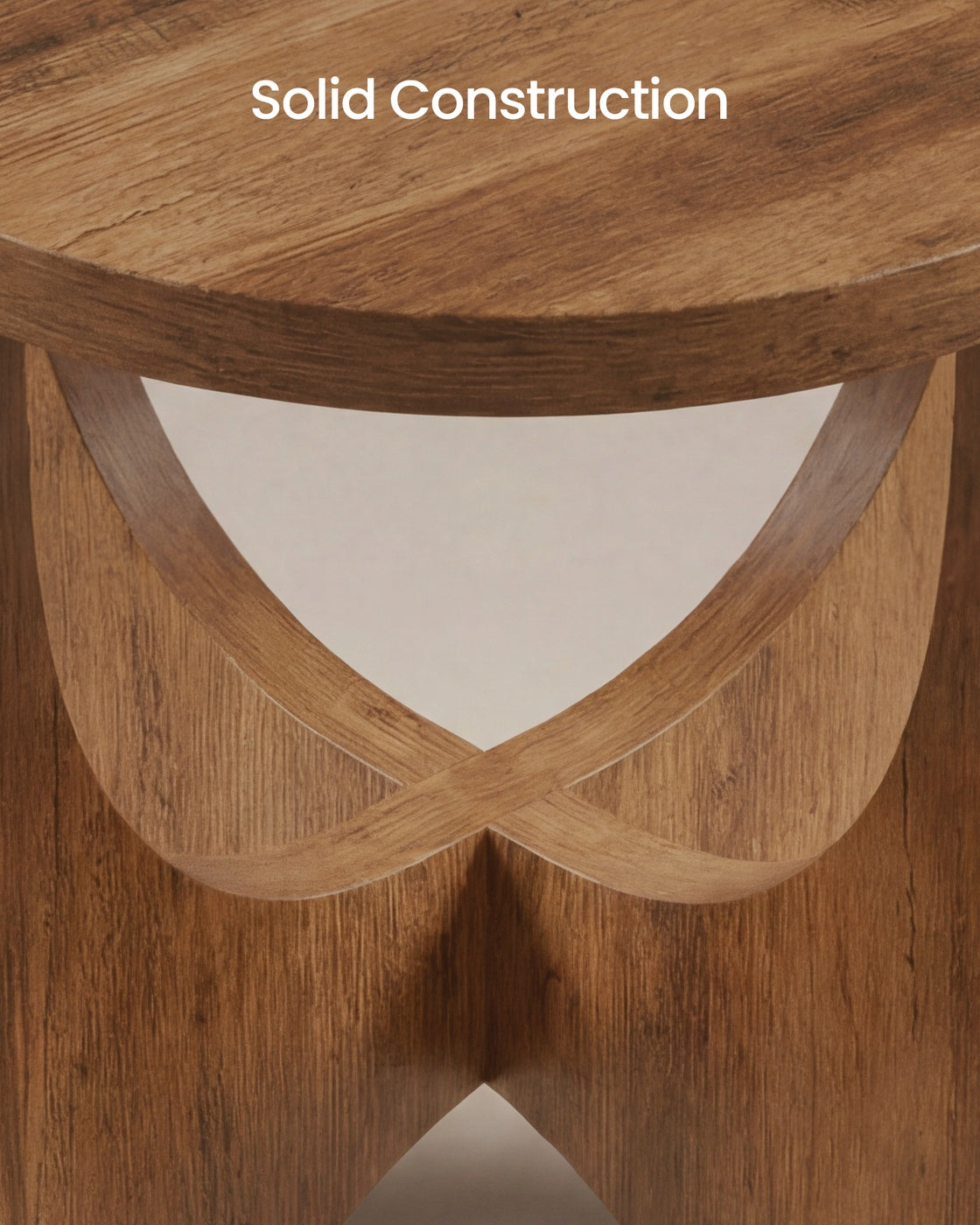 Side Table 2 Tier Small Accent End Table Honey Brown - image 4