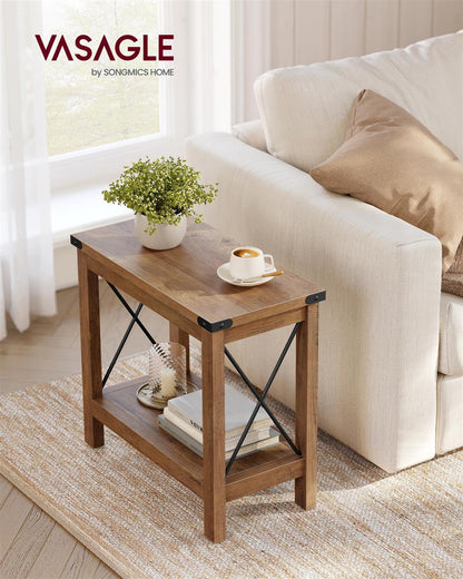 Side Table with Bottom Shelf