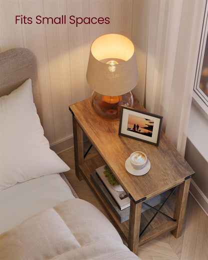 Side Table with Bottom Shelf