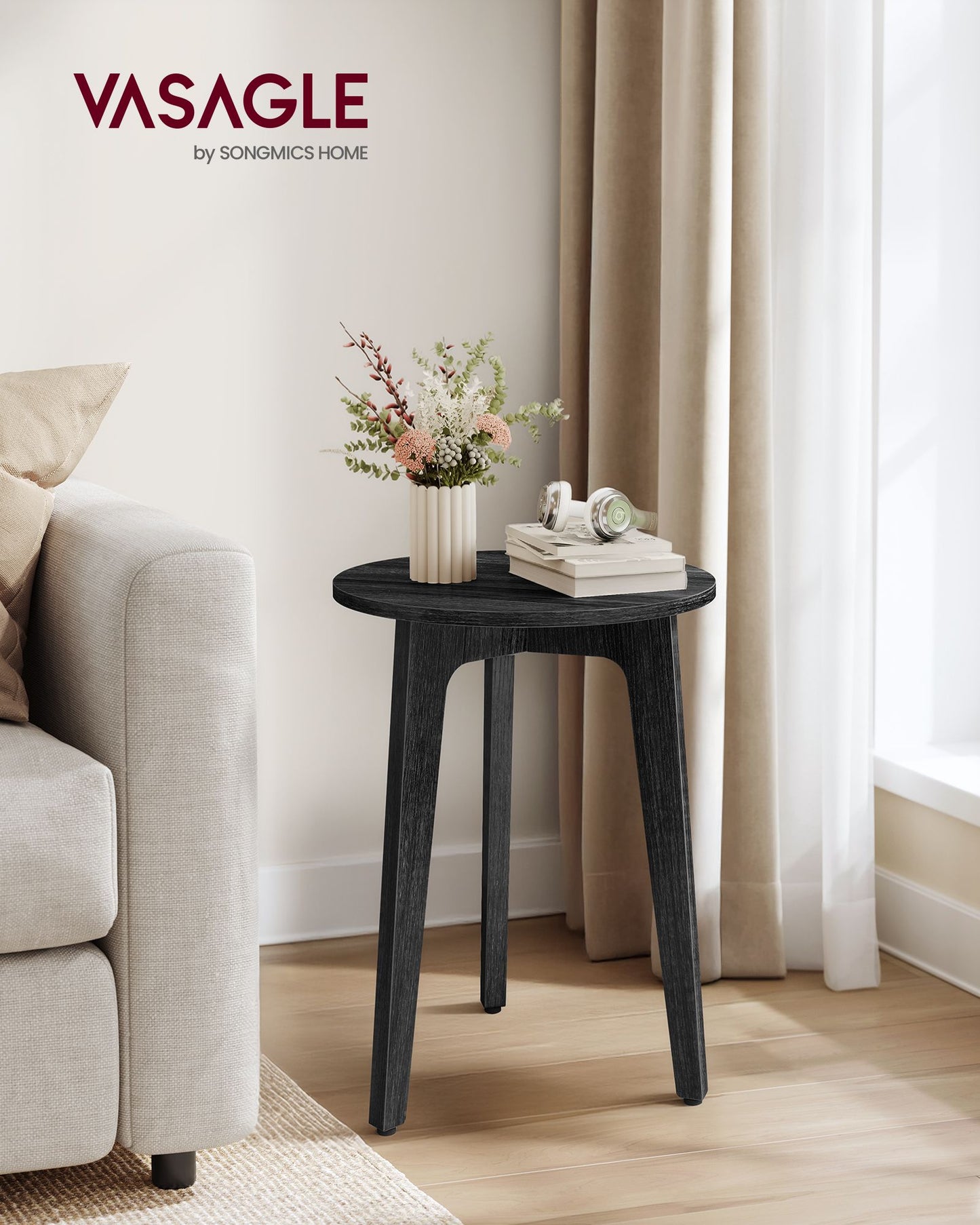 MAEZO Collection - Small Side Table, Round End Table