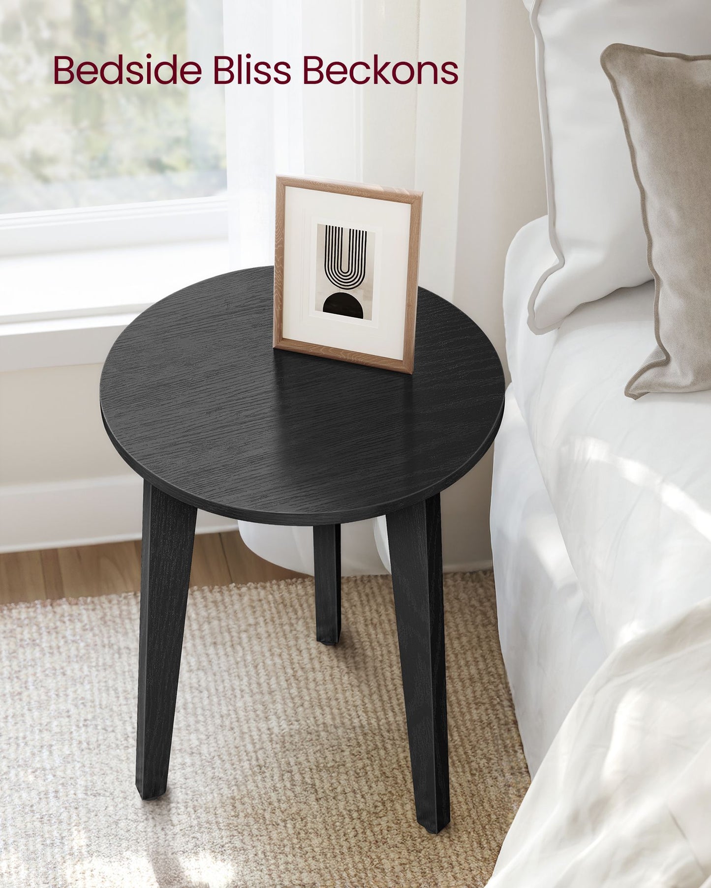 MAEZO Collection - Small Side Table, Round End Table