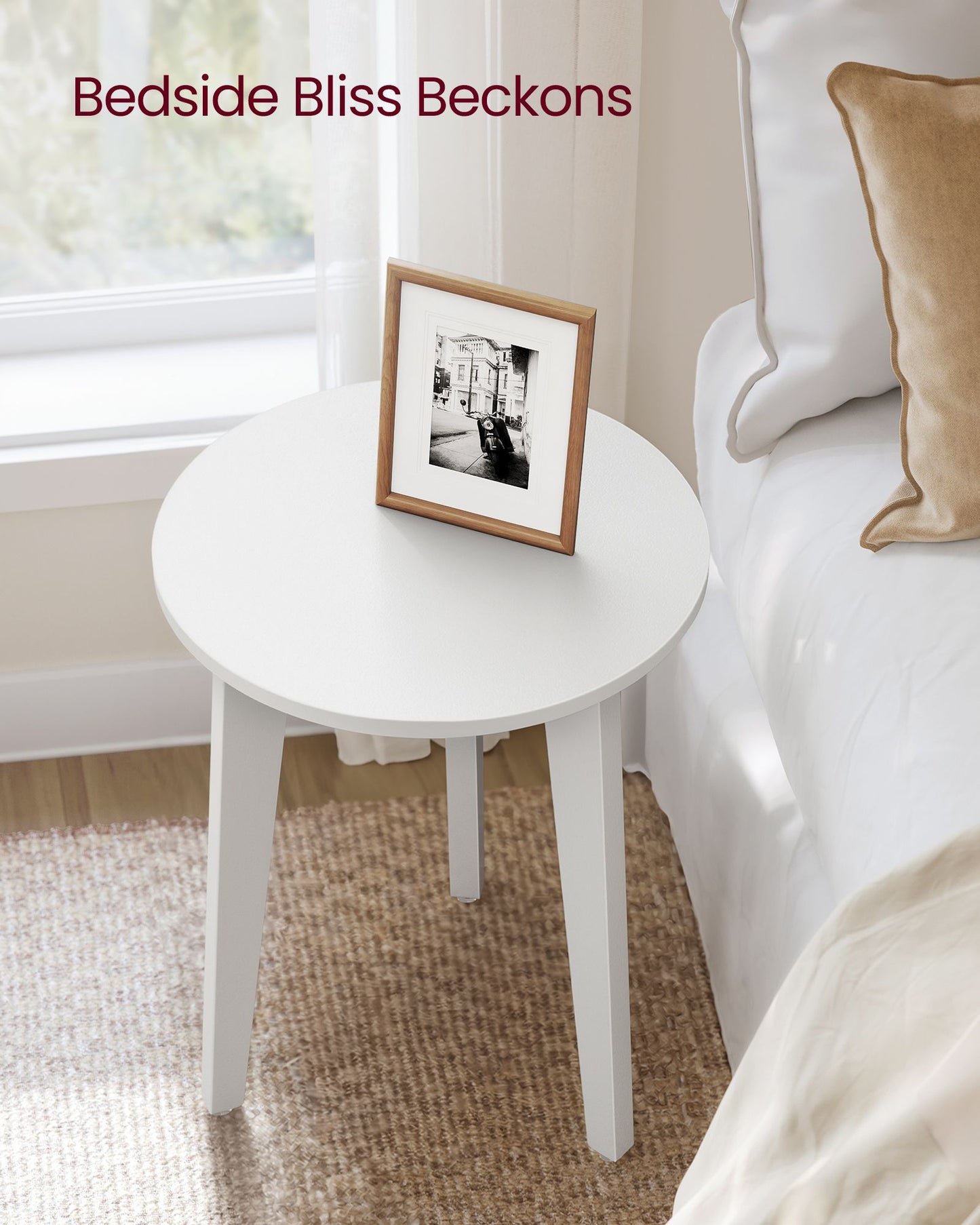 MAEZO Collection - Small Side Table, Round End Table