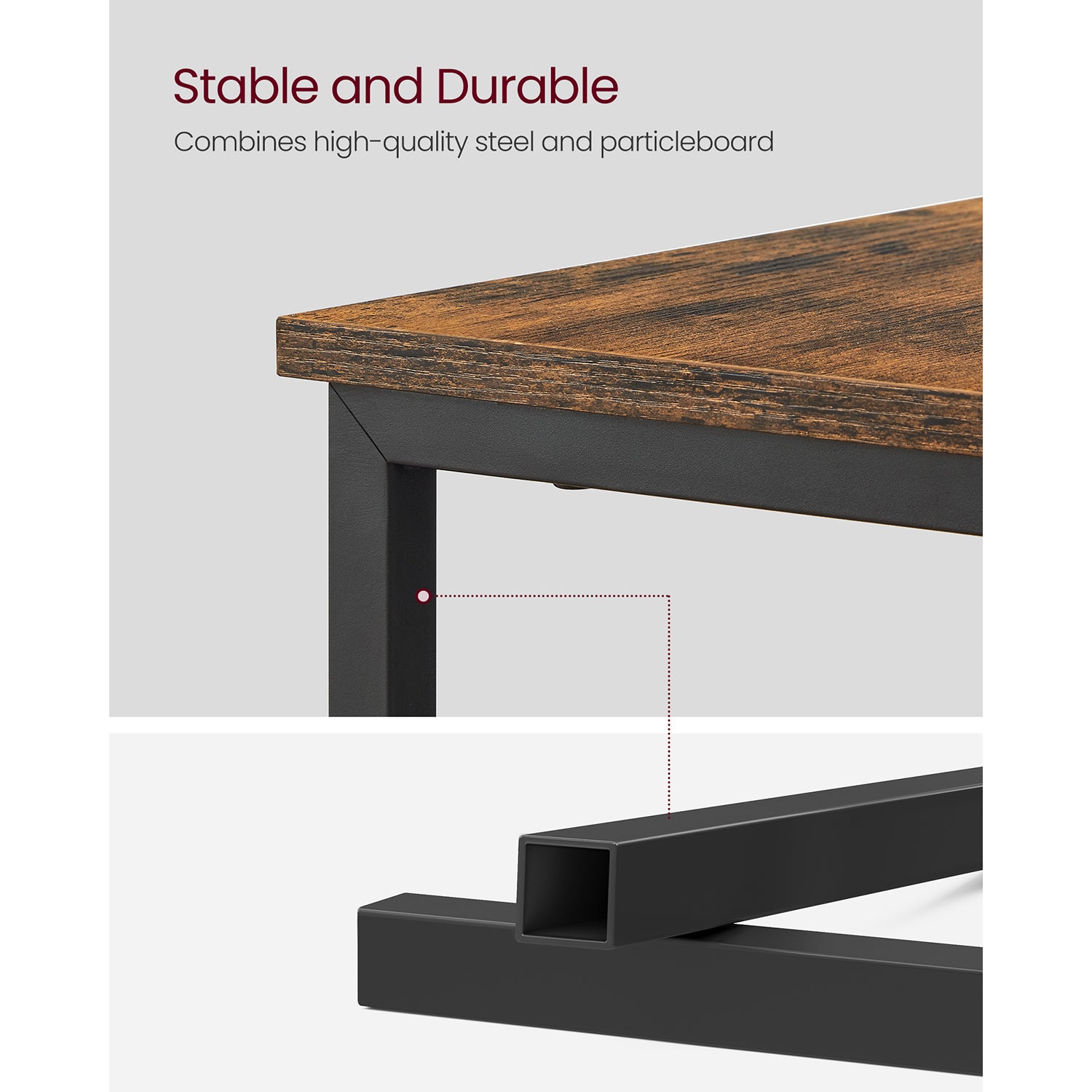 Narrow End Table with Charging Station and 2 Drawers - HWLEXTRA 