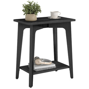 MAEZO Collection - Side Table, 2-Tier Small Rectangular End Table