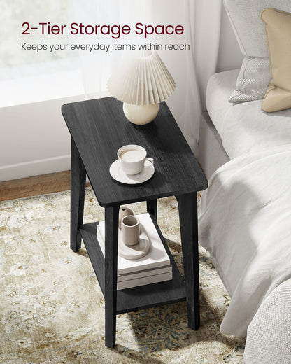 MAEZO Collection - Side Table, 2-Tier Small Rectangular End Table