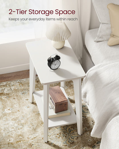 MAEZO Collection - Side Table, 2-Tier Small Rectangular End Table