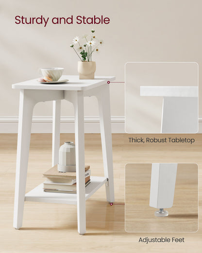 MAEZO Collection - Side Table, 2-Tier Small Rectangular End Table
