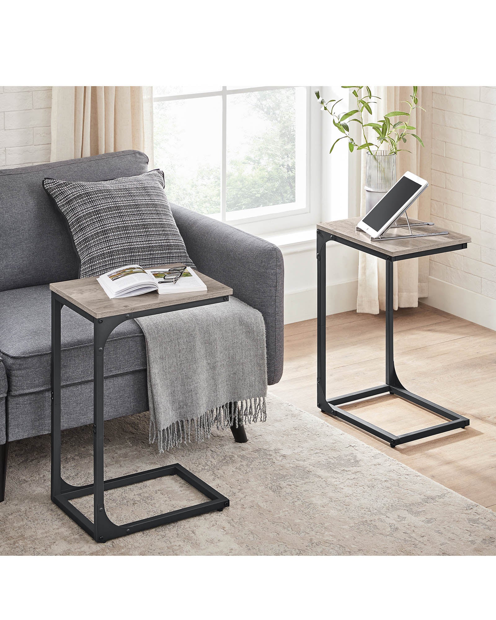 C-Shaped End Table - HWLEXTRA 