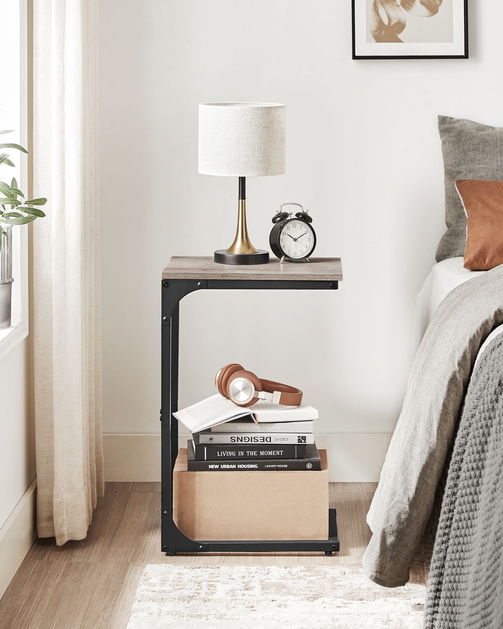 C-Shaped End Table - HWLEXTRA 