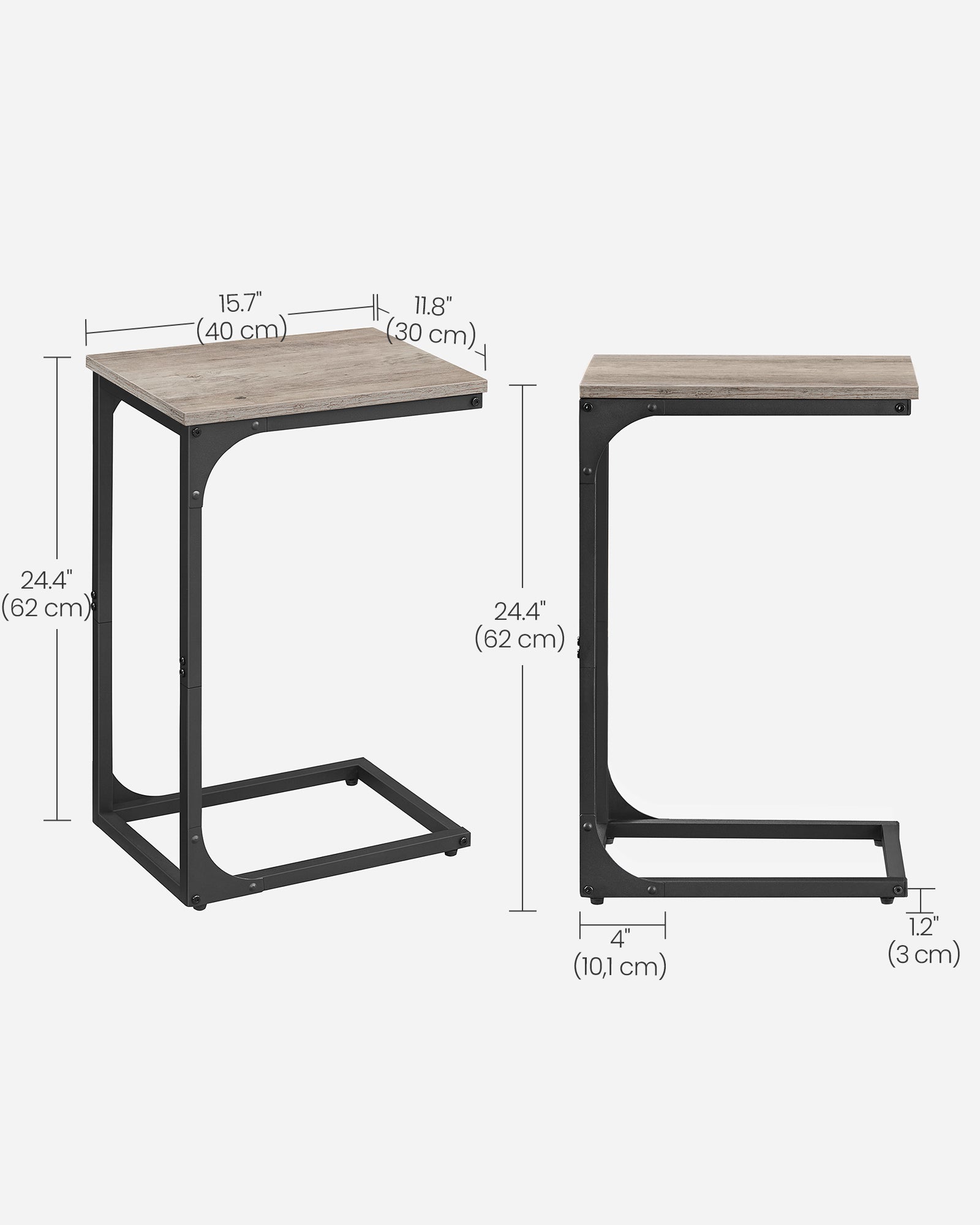 C-Shaped End Table - HWLEXTRA 