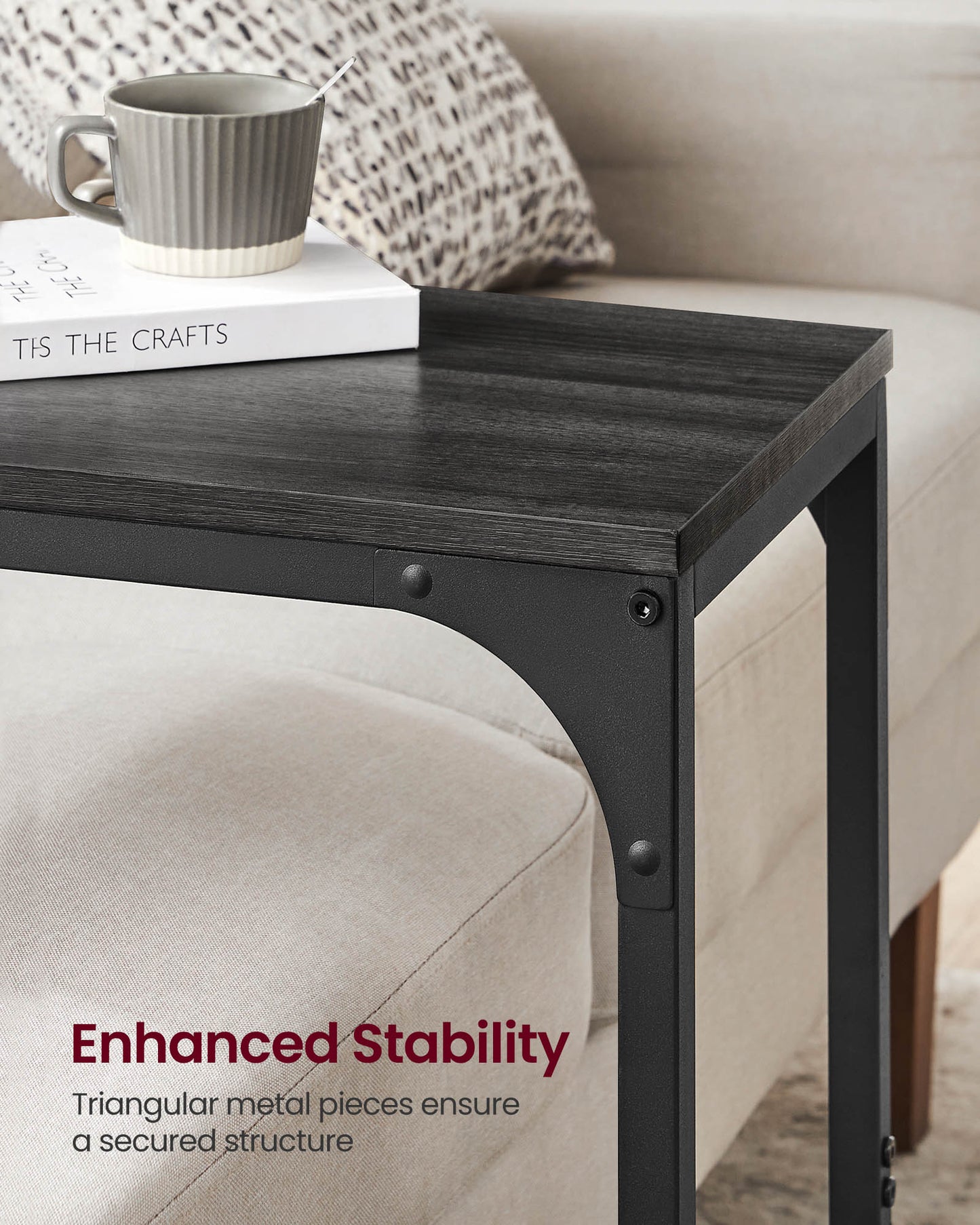 C-Shaped End Table - HWLEXTRA 
