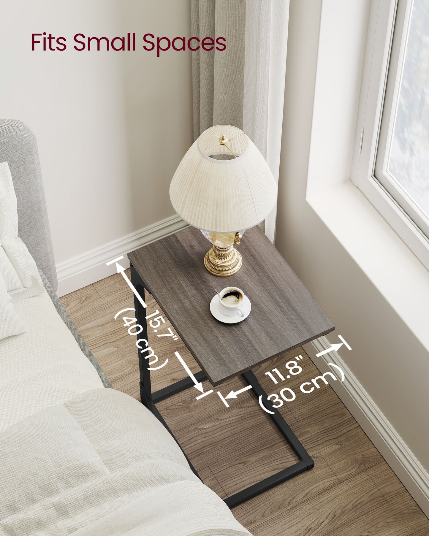 C-Shaped End Table - HWLEXTRA 