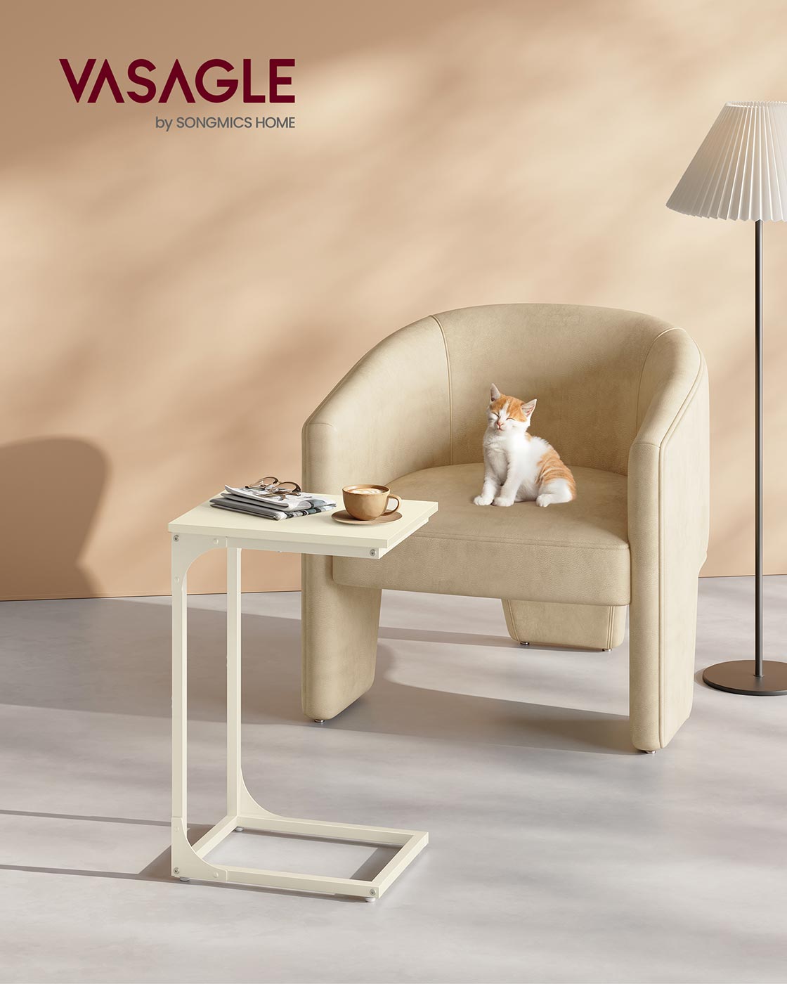 C-Shaped End Table - HWLEXTRA 