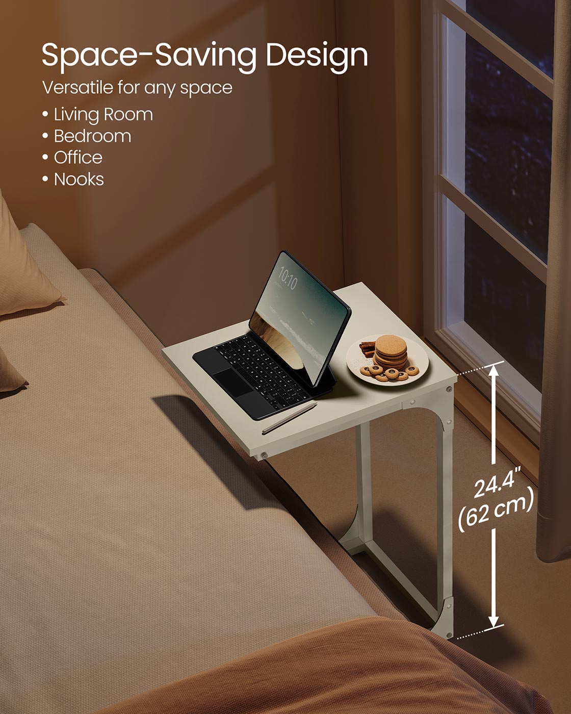 C-Shaped End Table - HWLEXTRA 