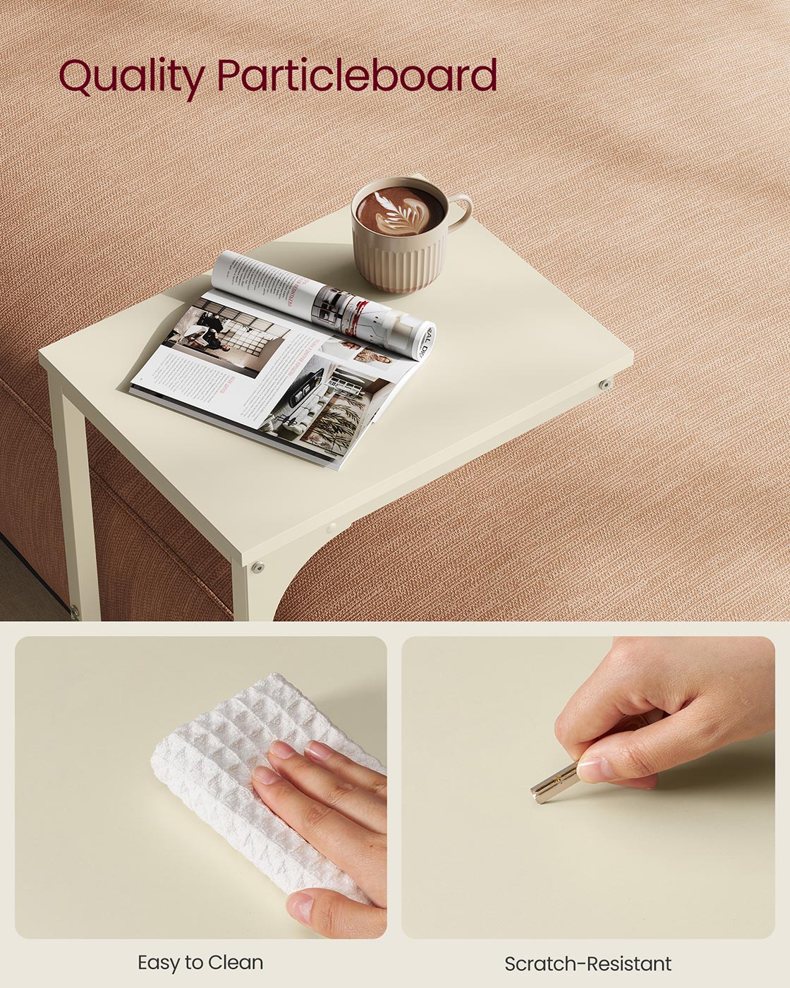 C-Shaped End Table - HWLEXTRA 
