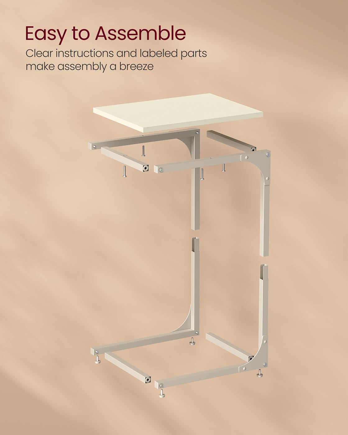 C-Shaped End Table - HWLEXTRA 