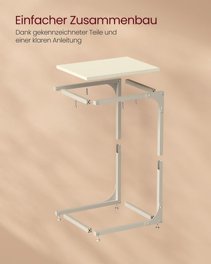 C-Shaped Slim Side Table