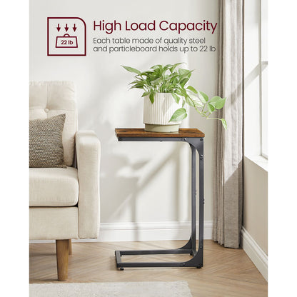 Set of 2 C-Shaped End Table - HWLEXTRA 