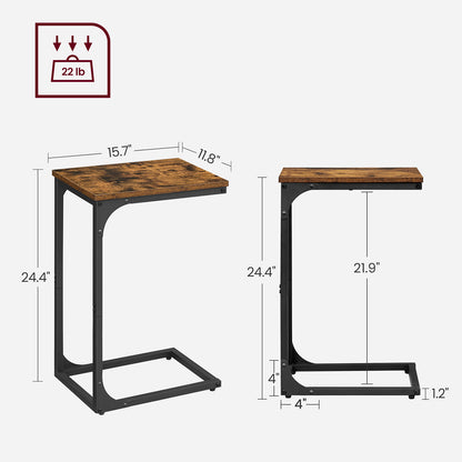 Set of 2 C-Shaped End Table - HWLEXTRA 