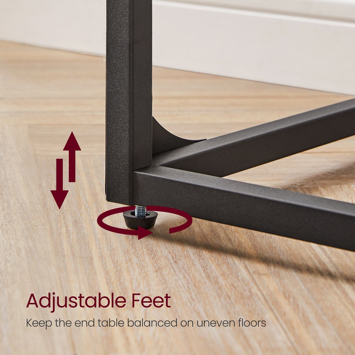 Set of 2 C-Shaped End Table - HWLEXTRA 