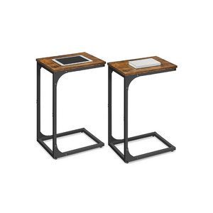 Set of 2 C-Shaped End Table