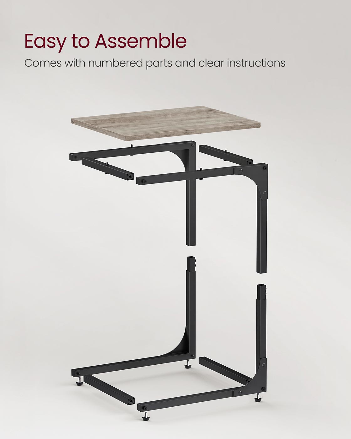 Set of 2 C-Shaped End Table - HWLEXTRA 