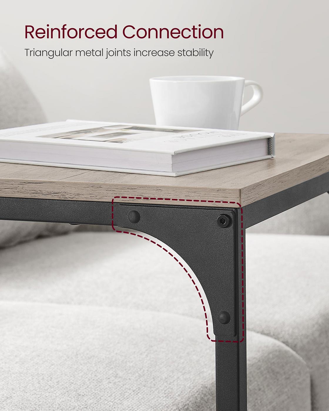 Set of 2 C-Shaped End Table - HWLEXTRA 