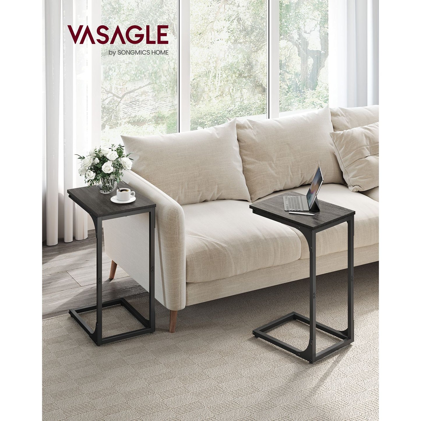 Set of 2 C-Shaped End Table - HWLEXTRA 