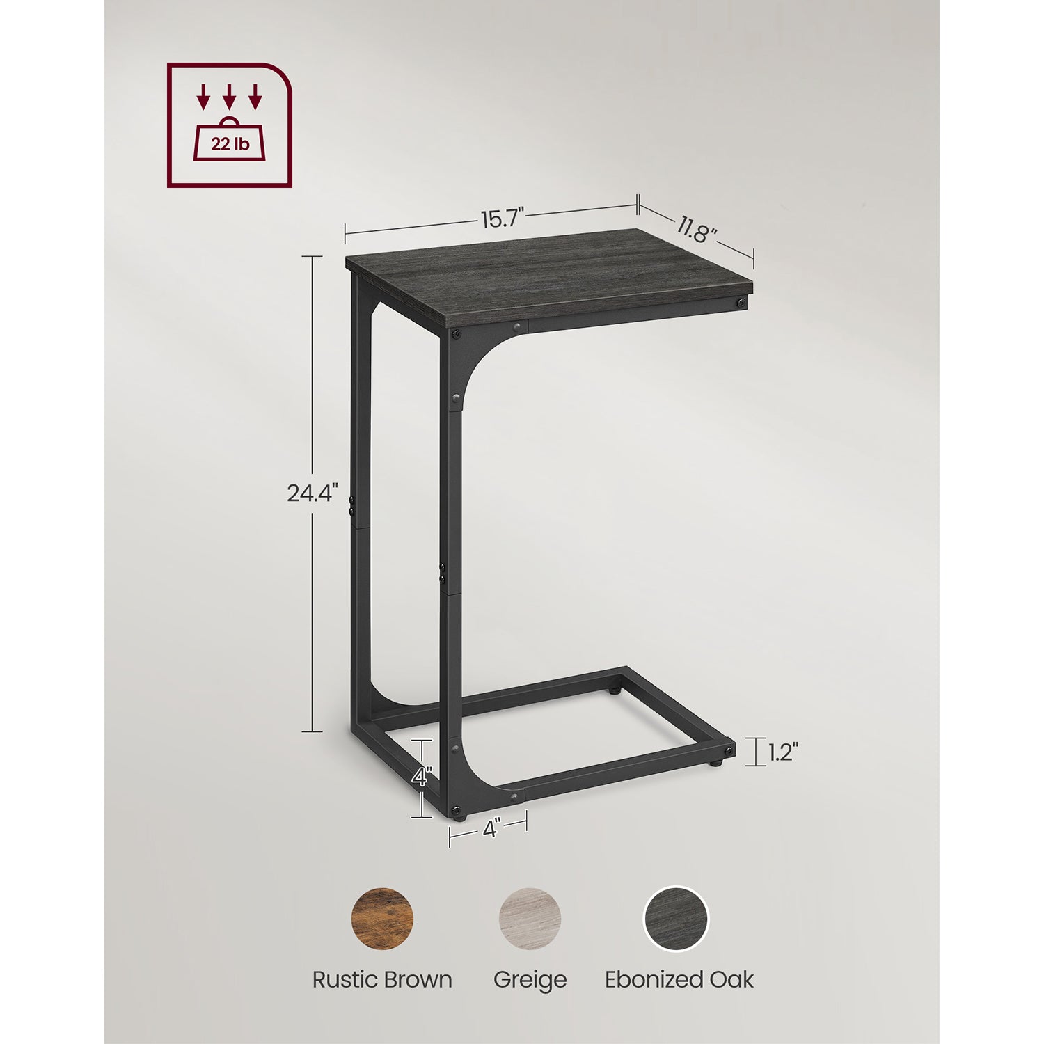 Set of 2 C-Shaped End Table - HWLEXTRA 