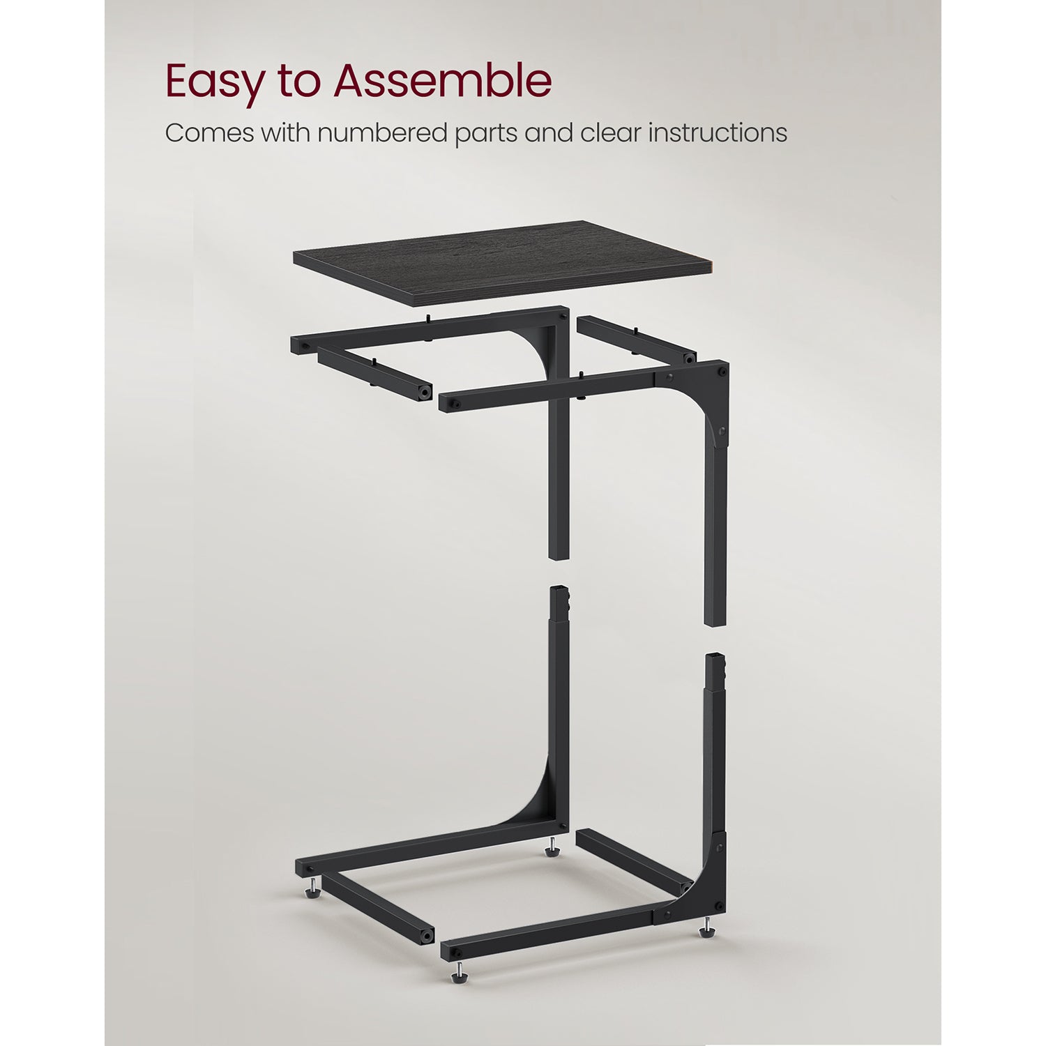 Set of 2 C-Shaped End Table - HWLEXTRA 