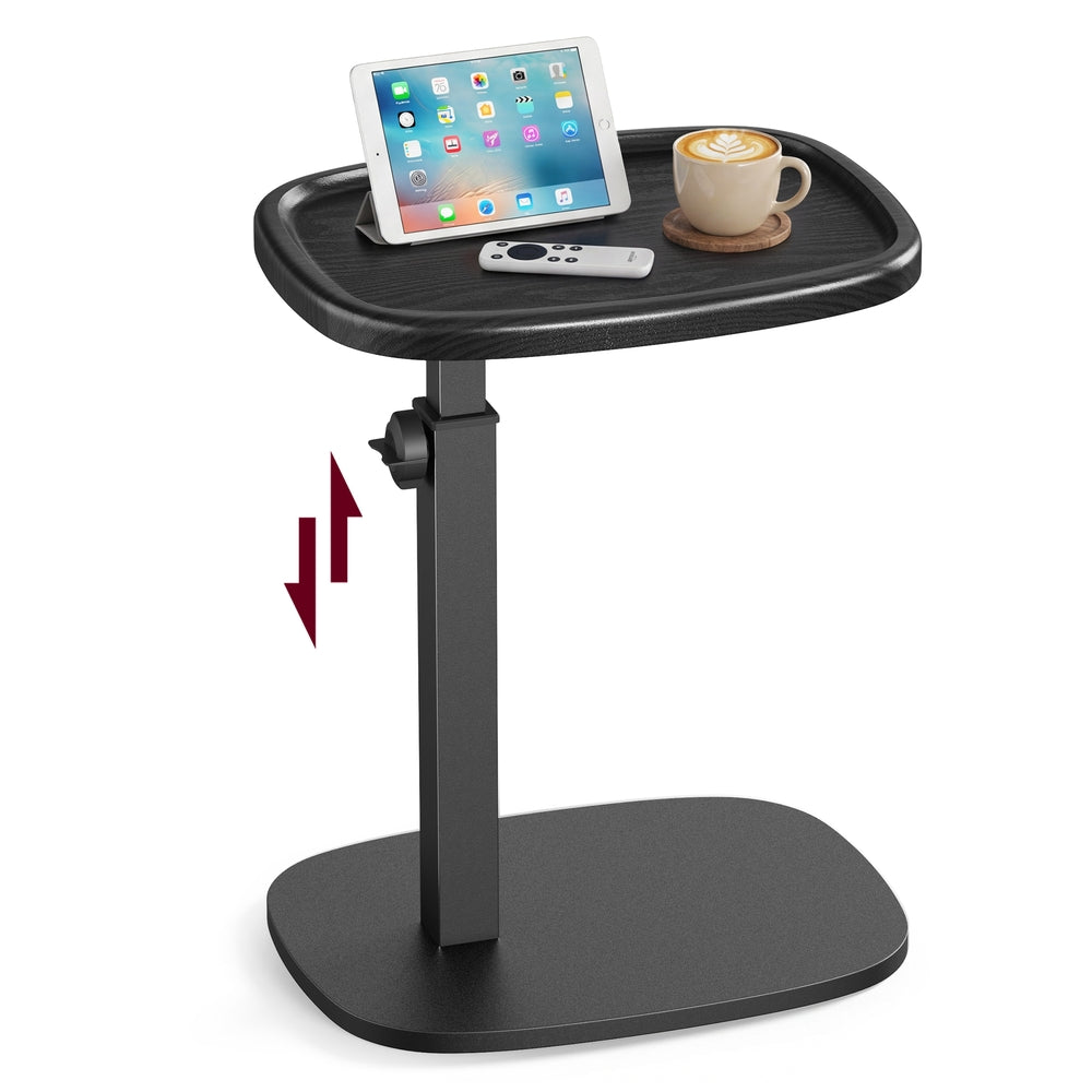 Couch Table, C-Shaped Sofa Side End Table, Bedside Table - image 8
