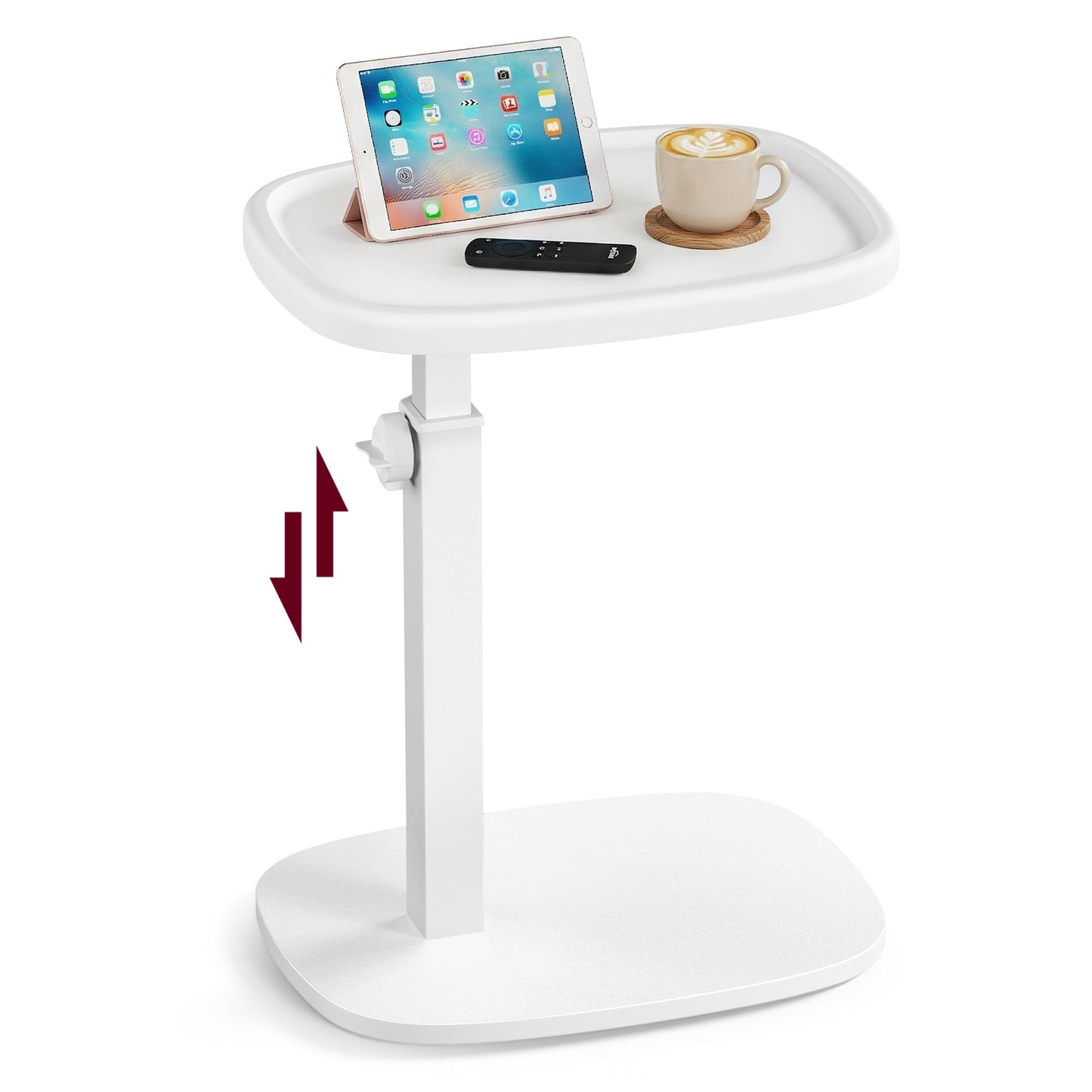Couch Table, C-Shaped Sofa Side End Table, Bedside Table - image 22