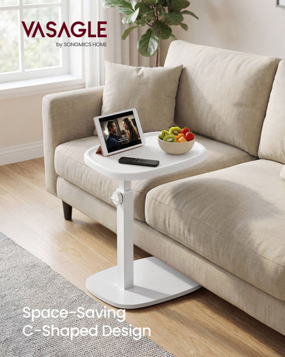 Couch Table, C-Shaped Sofa Side End Table, Bedside Table - image 16