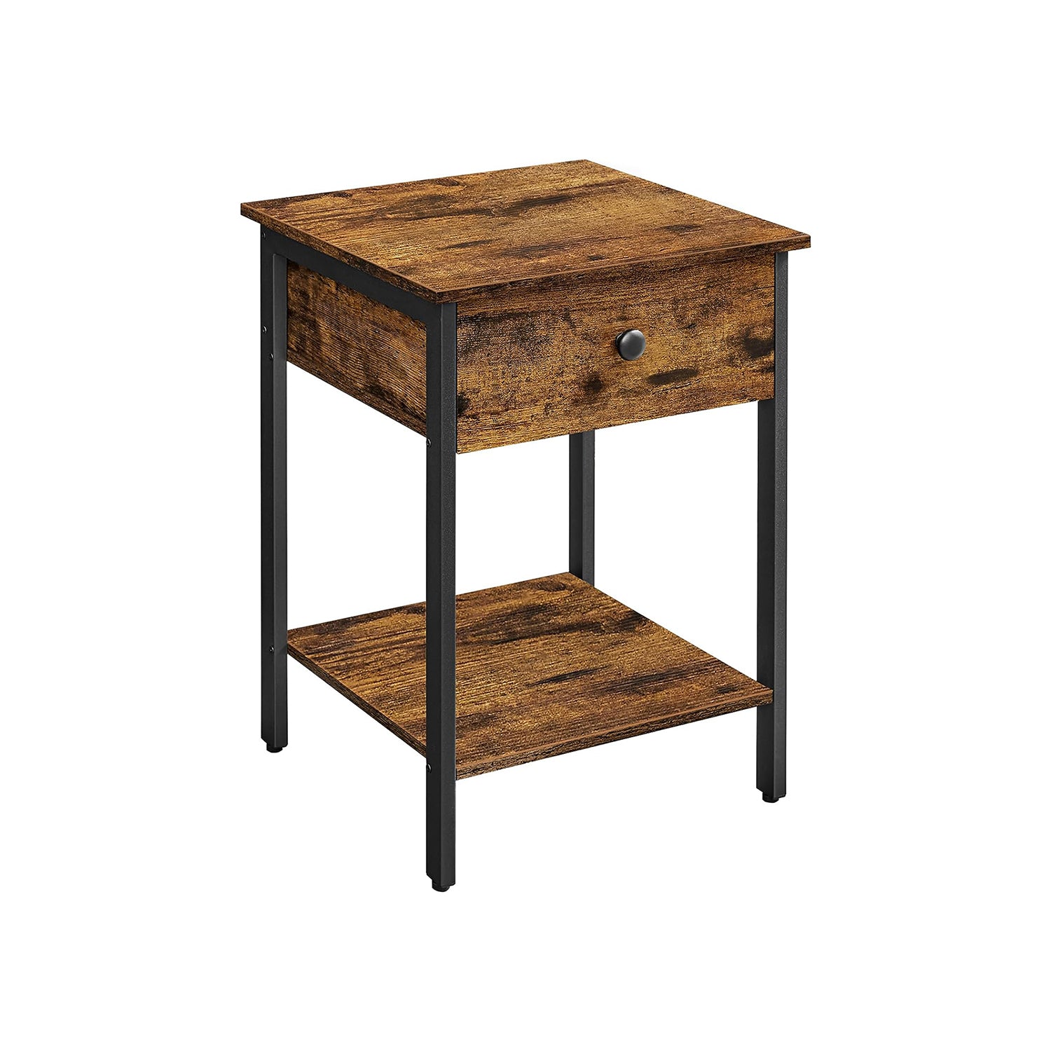 Rustic Brown Nightstand - image 2