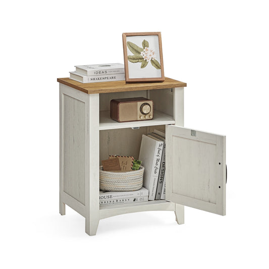 Farmhouse Nightstand with Barn Door