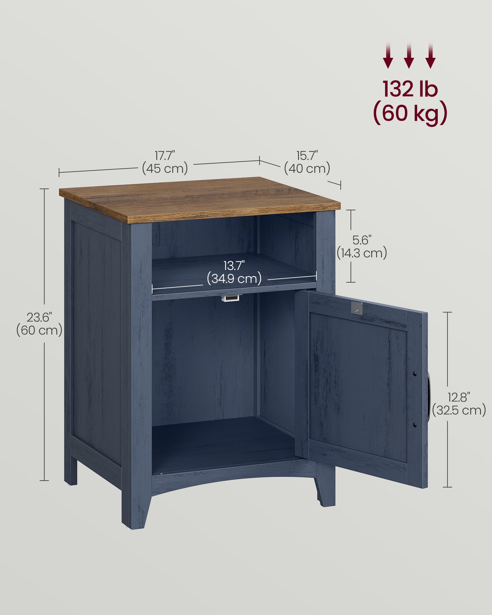 Farmhouse Nightstand with Barn Door - image 2